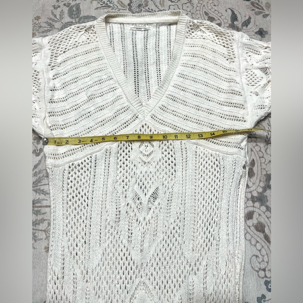 Anthropologie Beach & Vacation Knit Midi Swimsuit Cover-Up Size Small Petite - Picture 5 of 8